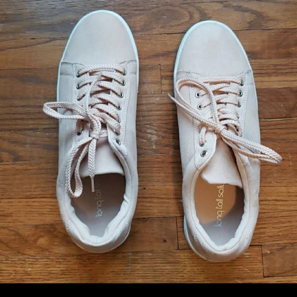 Lace-Up Suede Street Sneaker | Pink | 10
